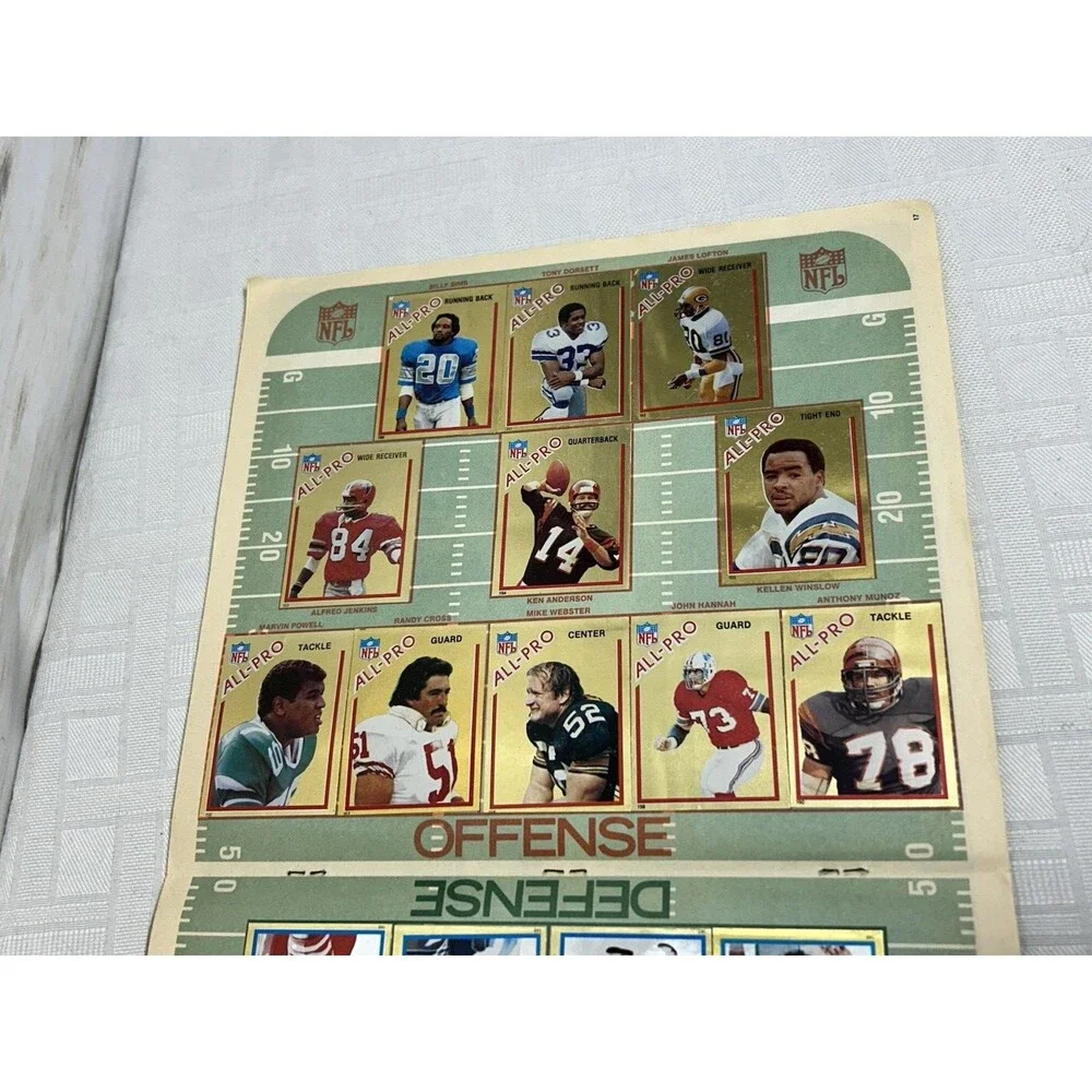 1982 Topps Football STICKER ALBUM Stickers JOE MONTANA 49ers Missing Only 2